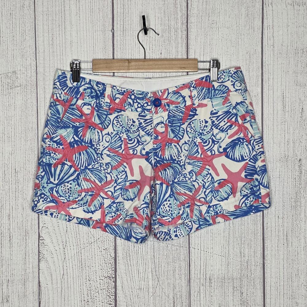 Lilly Pulitzer Callahan Shorts - She She Shells, Starfish Seashell - Size 8